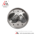 51/105 Doble tornillo cónico gemelo y barril para tubo perfilado de PVC Extrusora LIANSU LSP-160PVC 65/132 tornillo gemelo conico